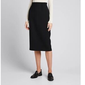 NWT LAFAYETTE 148 New York Rafferty Celebrity Worn Italian Wool Black Skirt Sz 4